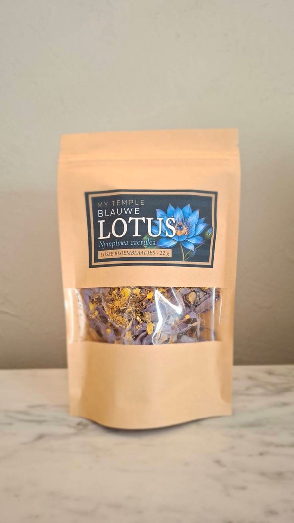 Blauwe lotus – losse bloemblaadjes – 22 g (Nymphaea caerulea)