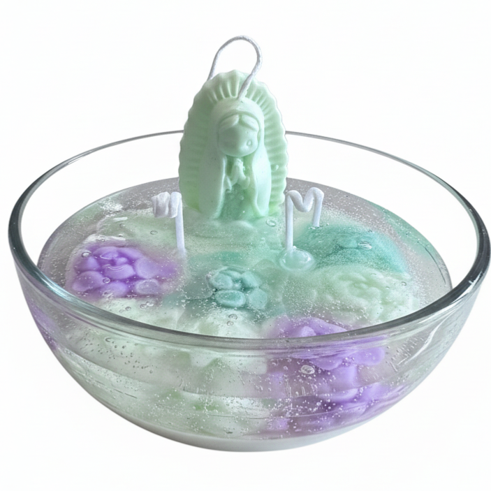 Virgin Mary and Succulents