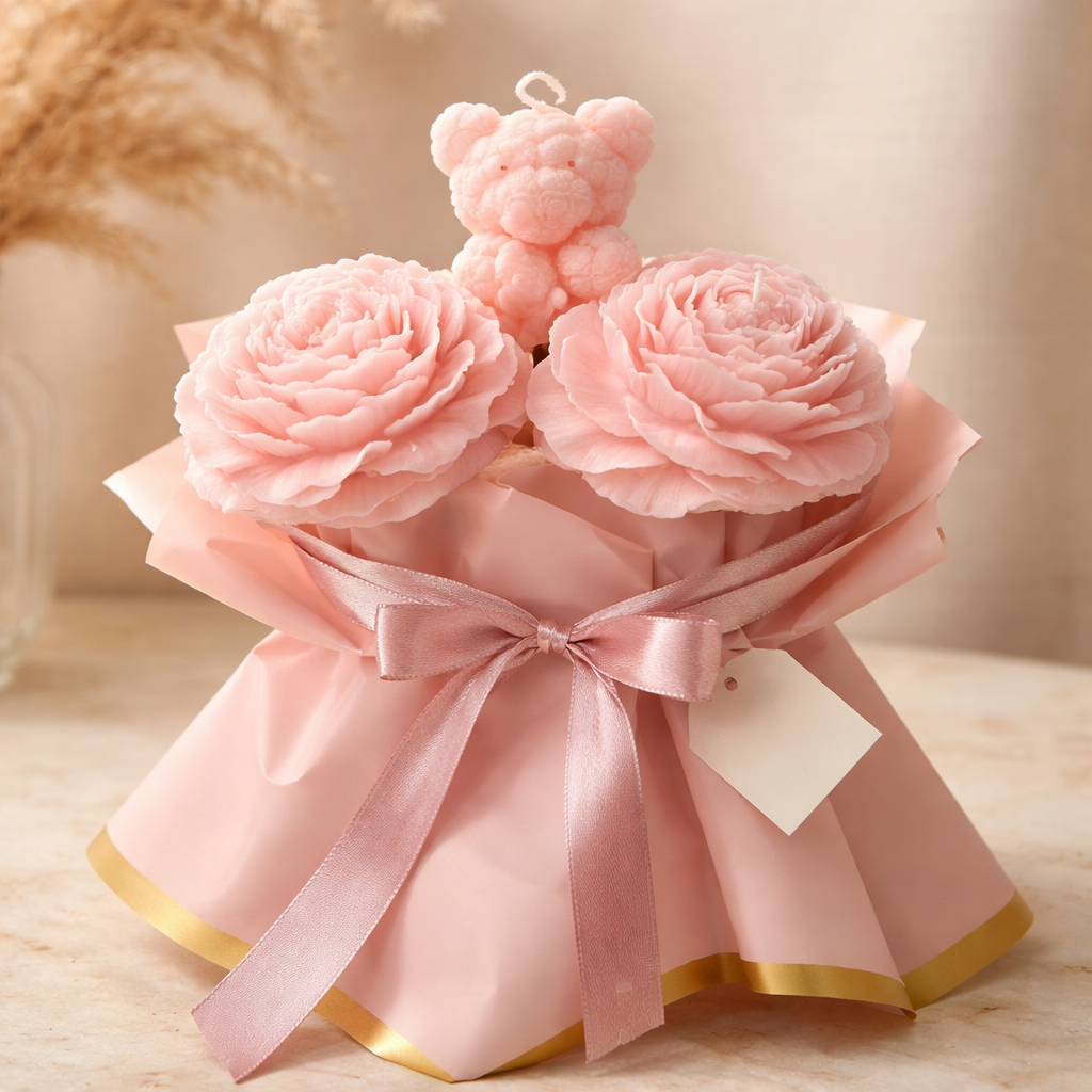 Mini Flower Candle Bouquet