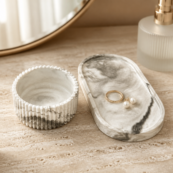 Serene Swirl Vanity Organizers