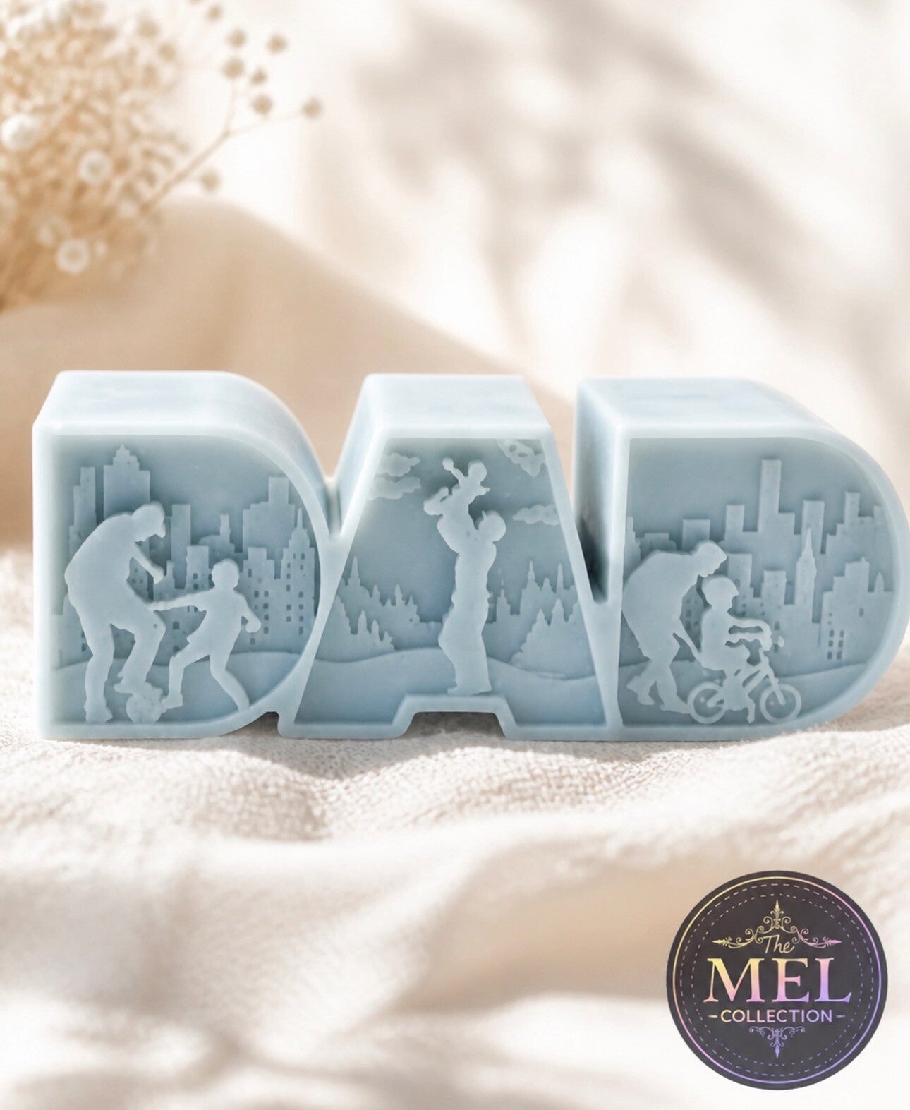 "DAD" Sculptural Candle