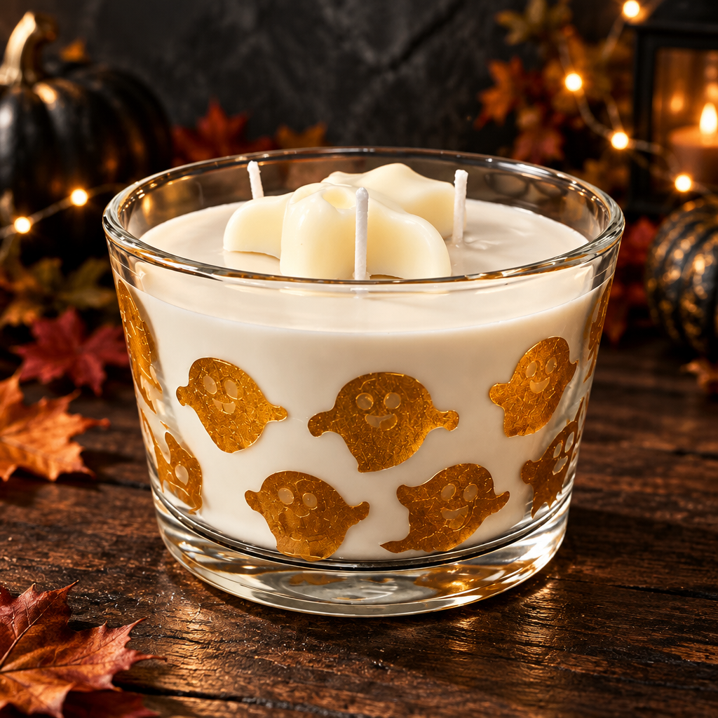 Spooky Caramel Candle