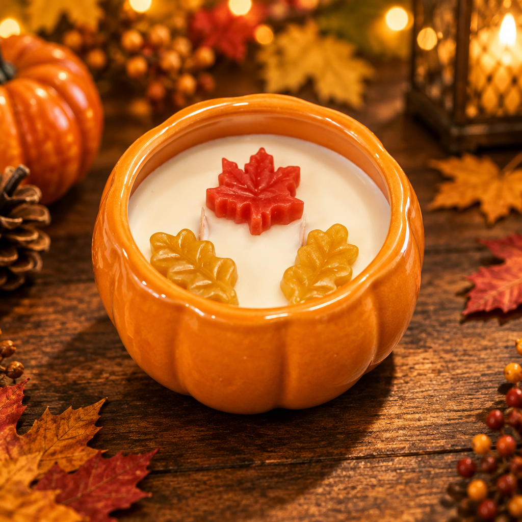 Feast of Leaves Candle