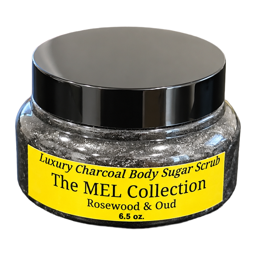 Dapper Collection Sugar Scrub 6.5 oz- Charcoal Rosewood & Oud