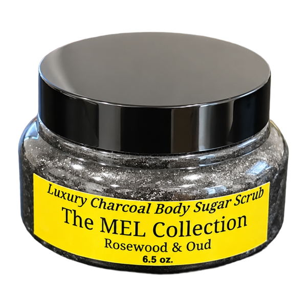 Dapper Collection Sugar Scrub 6.5 oz- Charcoal Rosewood & Oud