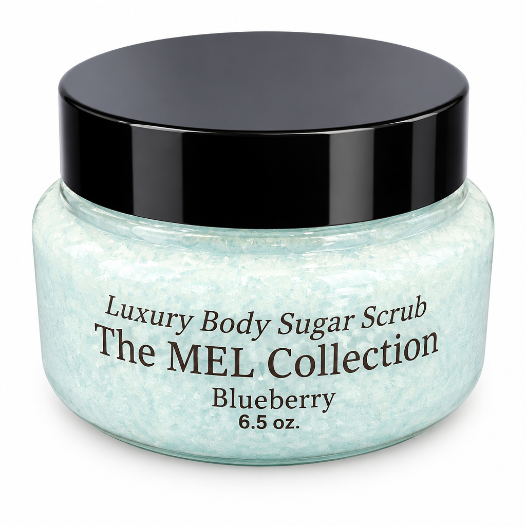 Luxury Body Sugar Scrub: Blueberry 6.5 oz