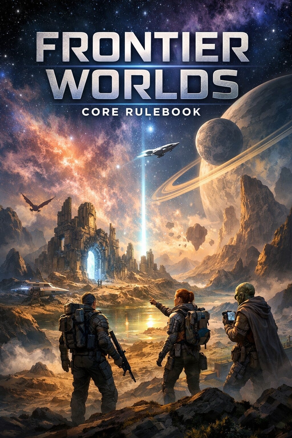 Frontier Worlds Core rule book D20 system Ebook