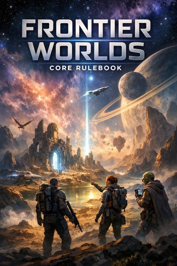Frontier Worlds Core rule book D20 system Ebook