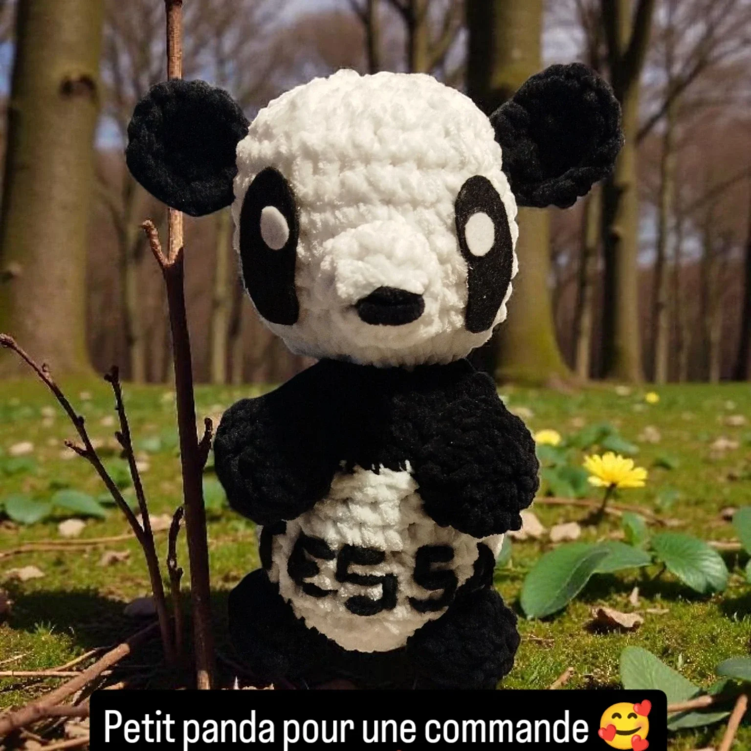 panda en crochet