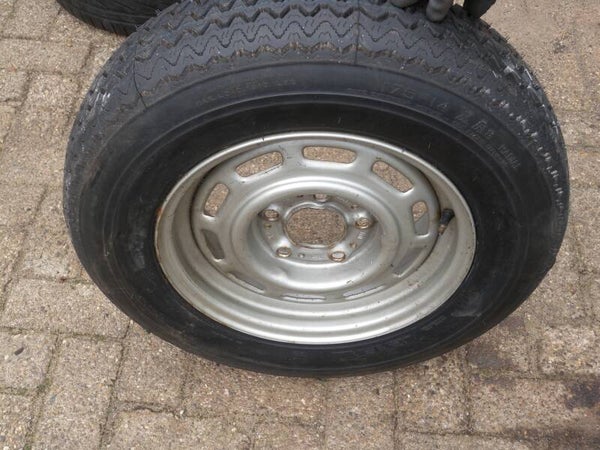 Orig BMW (reserve-) wiel 14" 5 serie, 175/80/14 Michelin X-AS