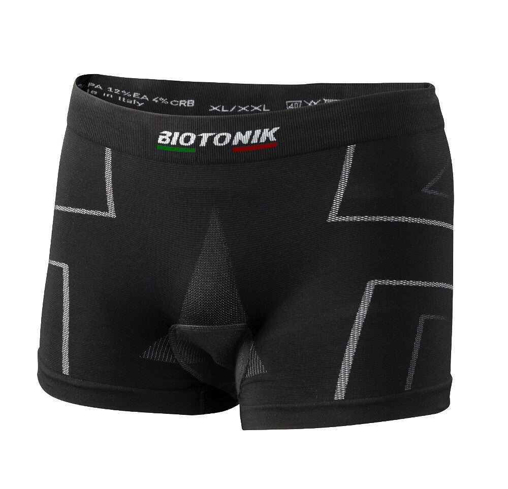 BOXER NERO CON FONDELLO INTIMO