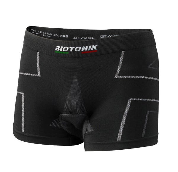 BOXER NERO CON FONDELLO INTIMO