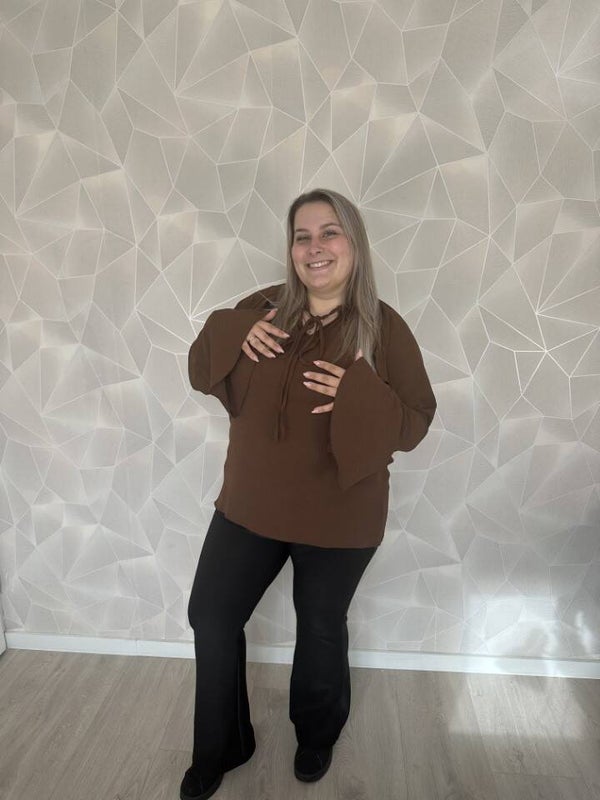 Blouse vlindermouw