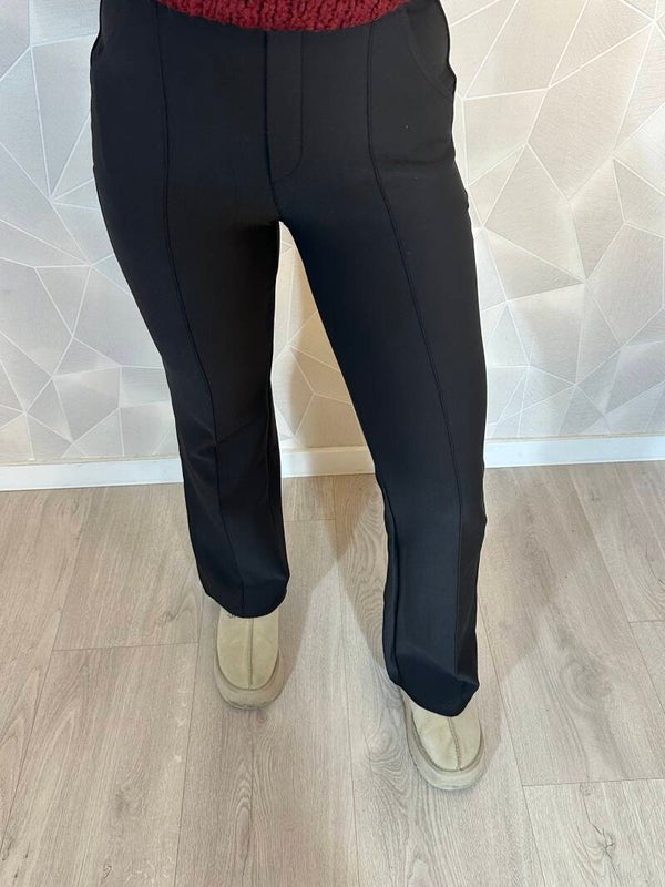 Flair legging Zwart met streep