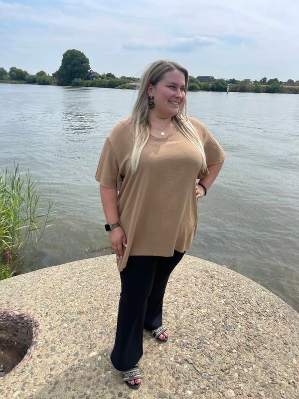 Dames Plussize Blouse T-Shirt