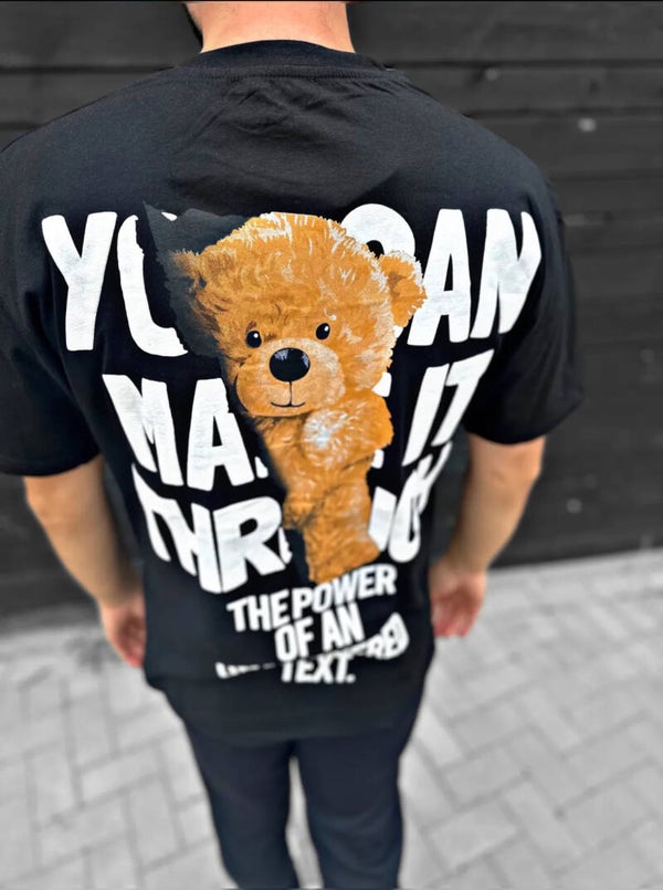 Heren T-Shirt The Power Zwart