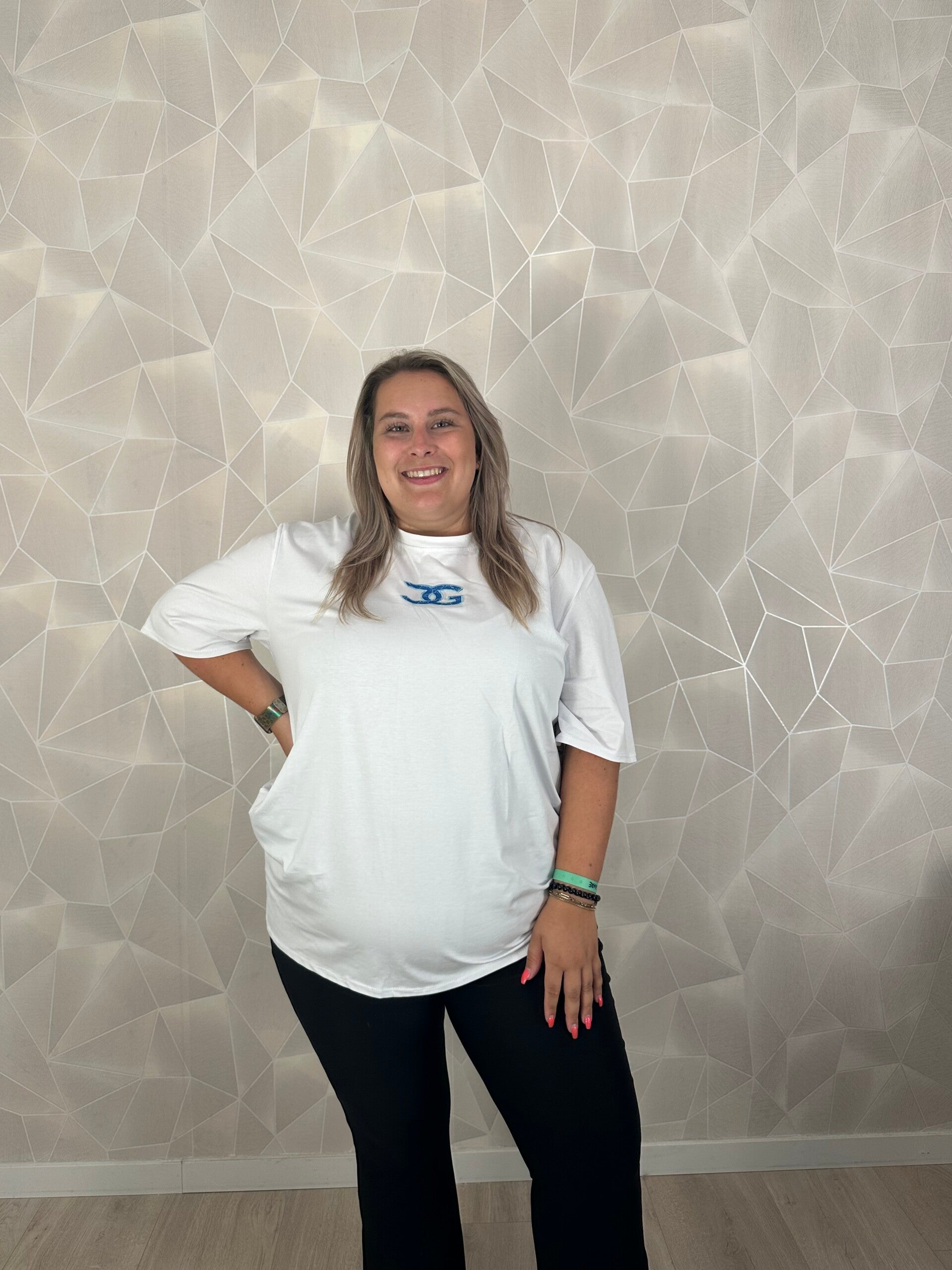 Dames Plussize Statement Tee