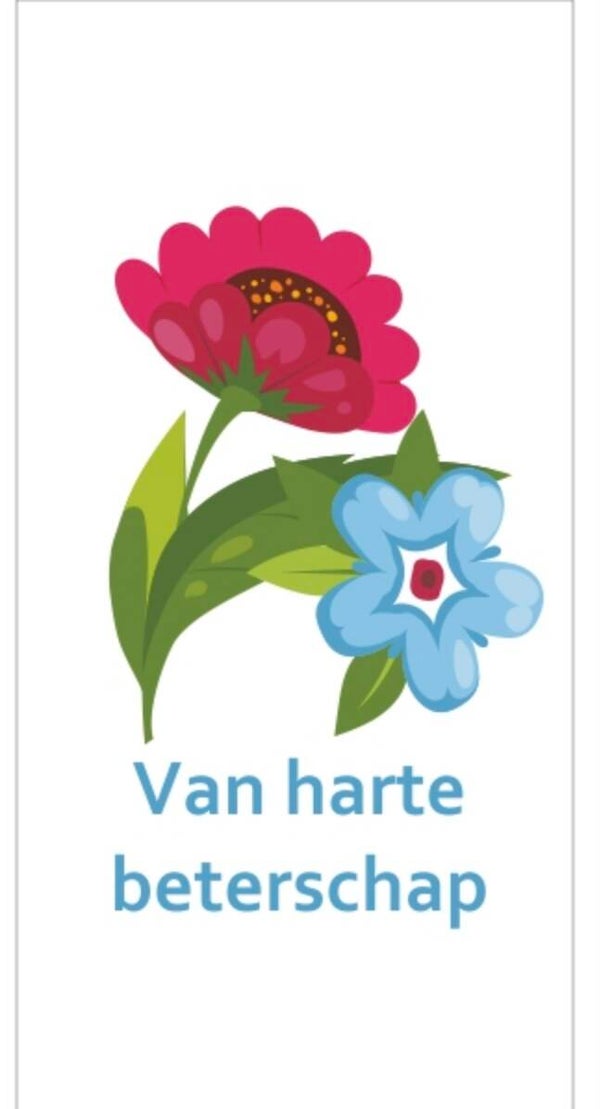 Cadeaukaartje Van harte beterschap