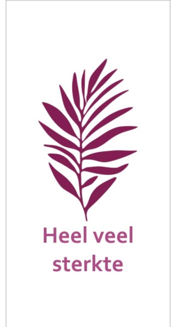 Cadeaukaartje Heel veel sterkte