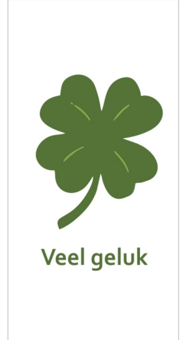 Cadeaukaartje Veel geluk