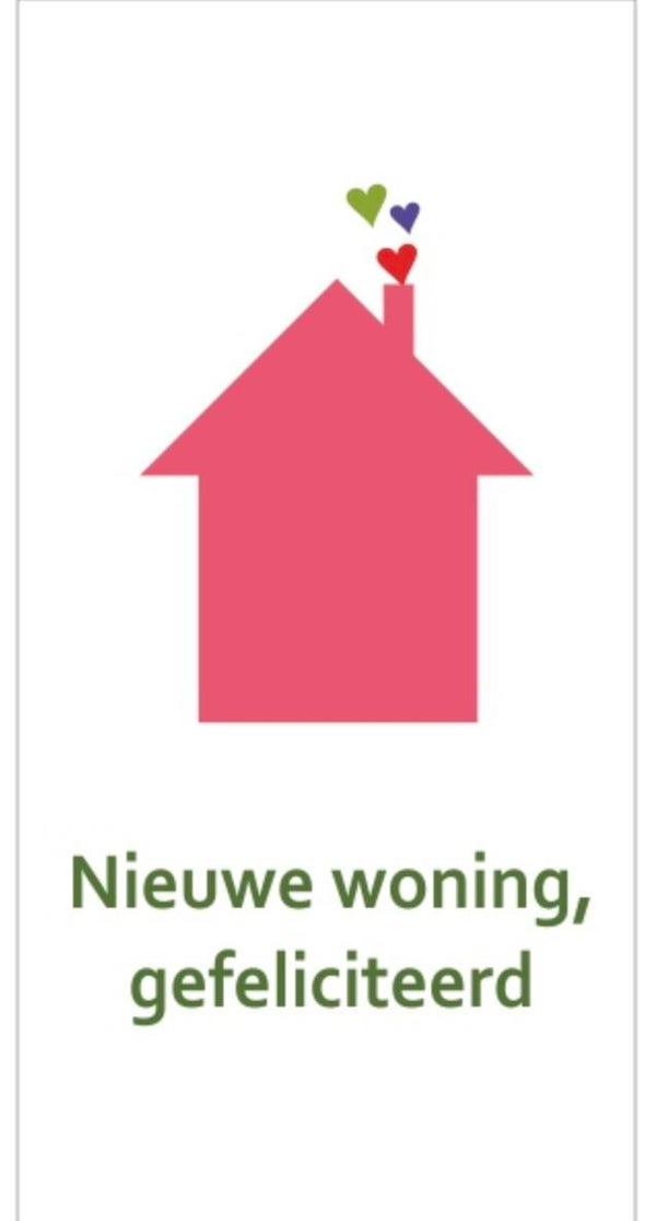 Cadeaukaartje Nieuwe woning, gefeliciteerd