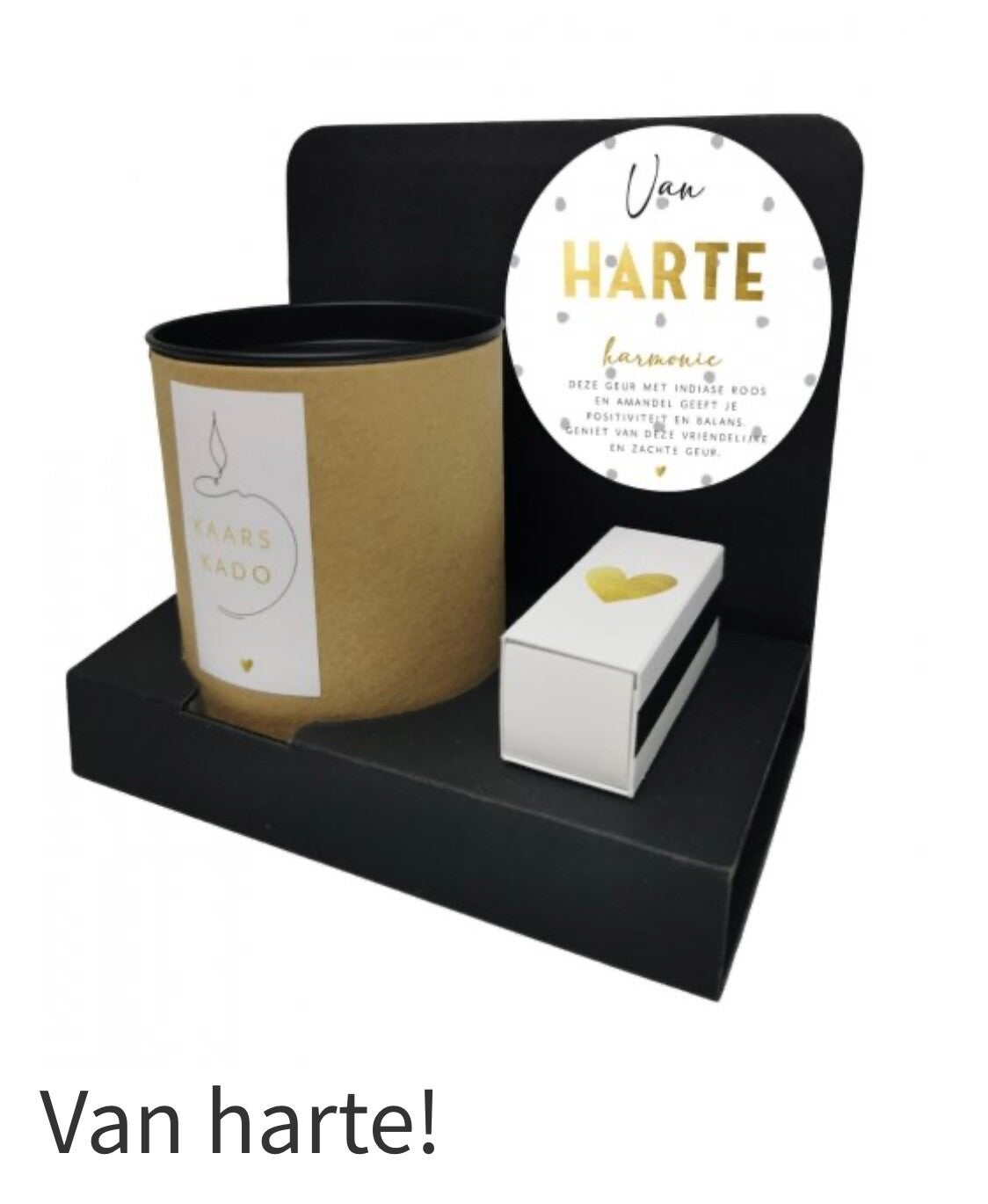 Kaars kado van harte