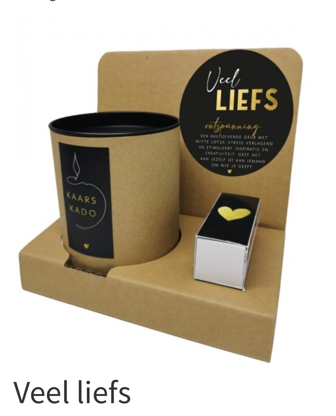 Kaars kado, kaarskado natural flower cards