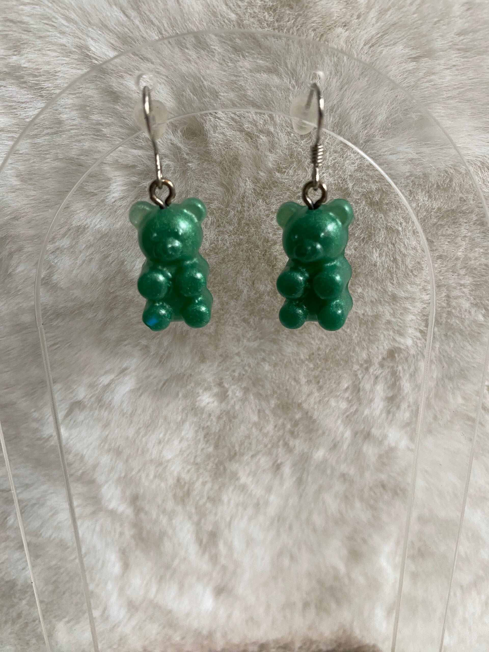 Oorbel gummy bear groen