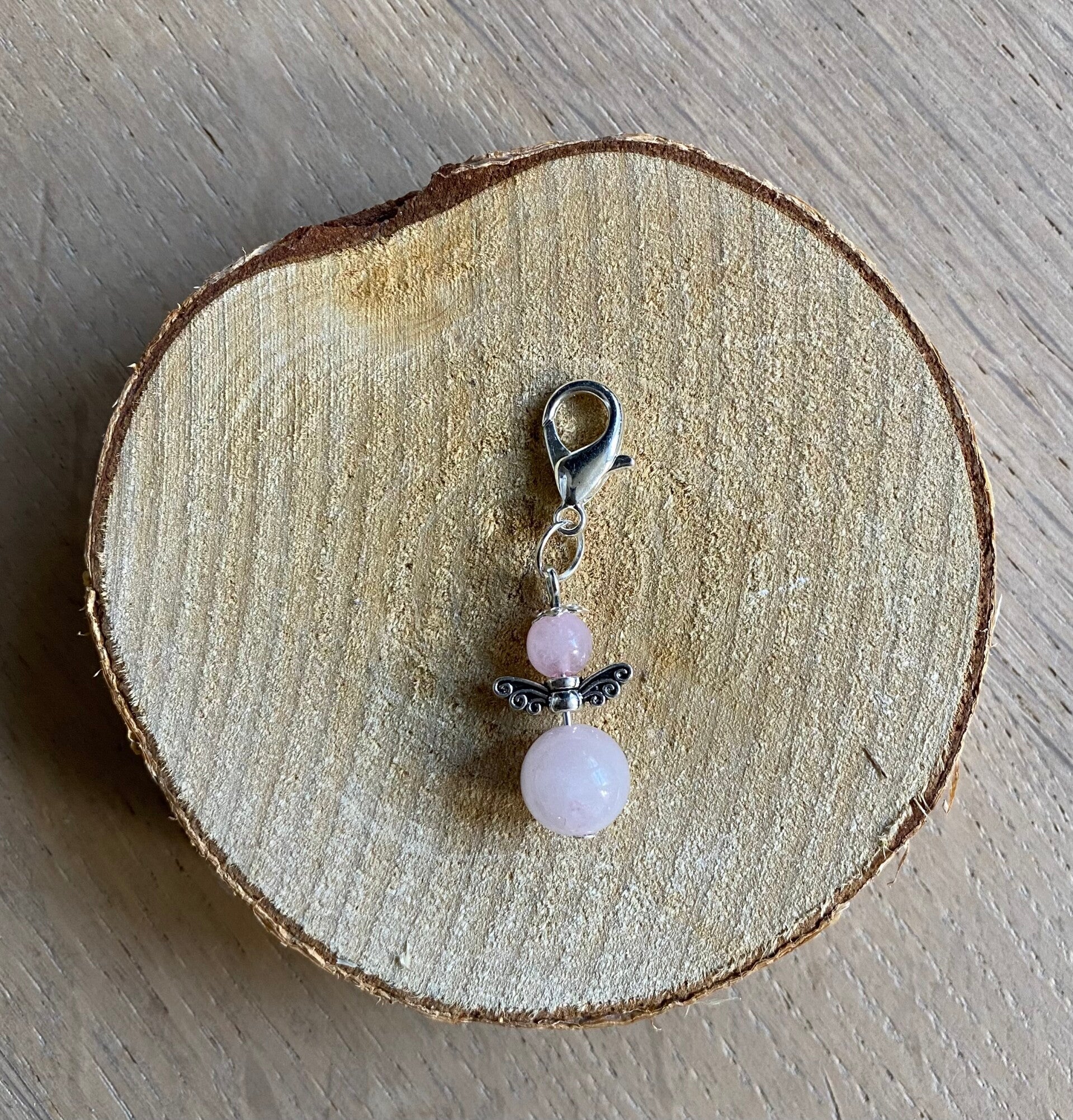 Geluksengeltje rozenkwarts