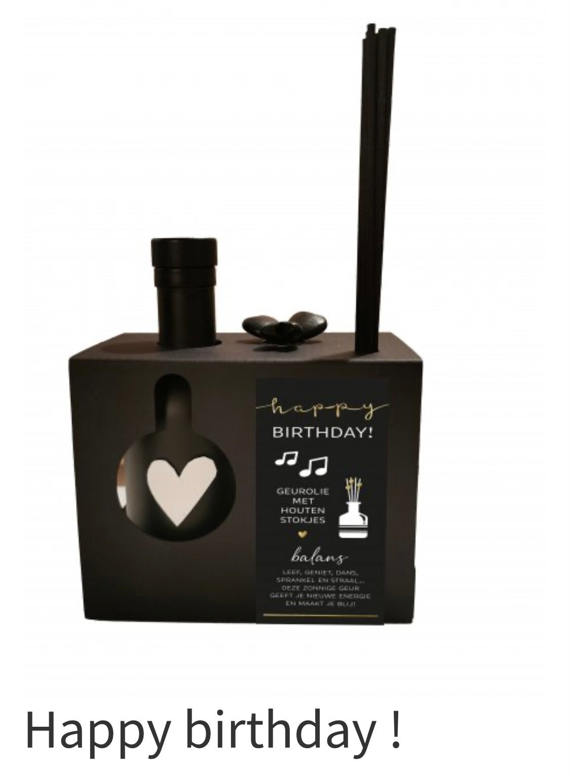 Geurstokje Gefeliciteerd Black Edition