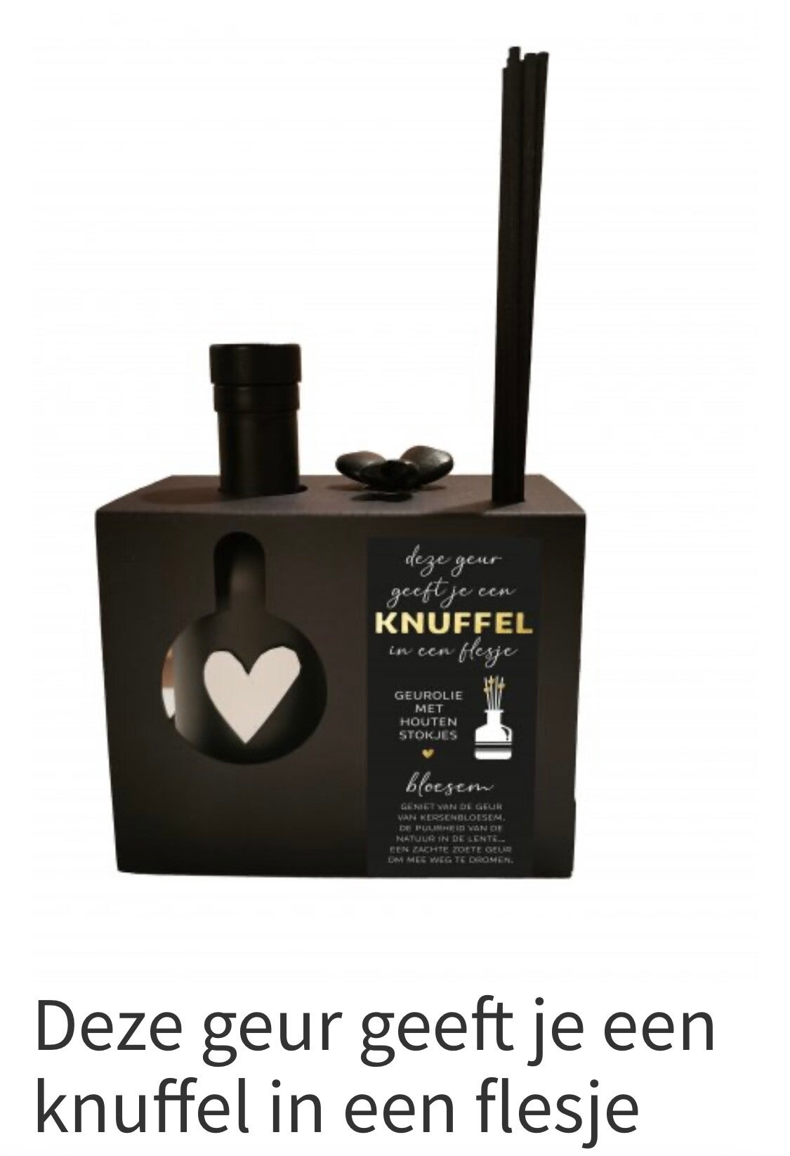 Geurstokje Knuffel in een flesje -Black Edition