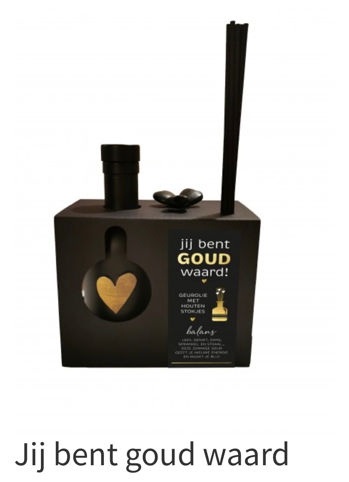 Geurstokje Jij bent Goud waard - Black Edition