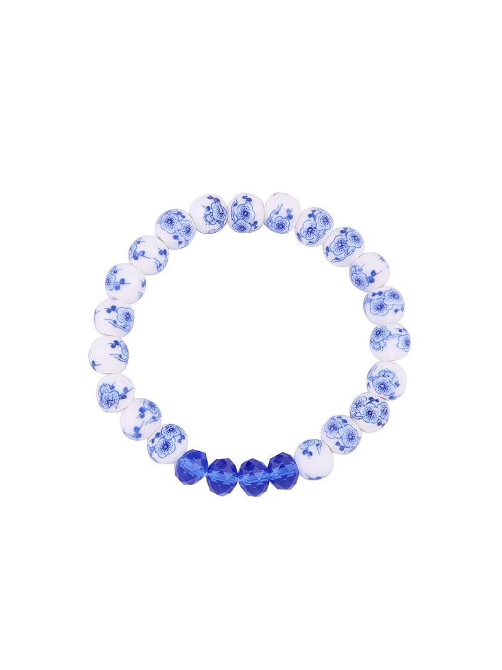 Heinen Delfts blauw met blauw