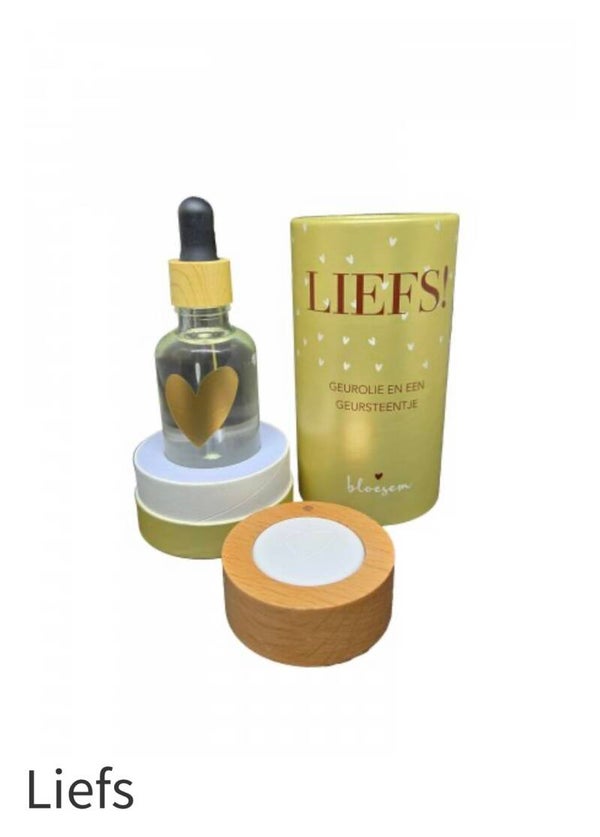 geursteen en olie  Liefs (gold)