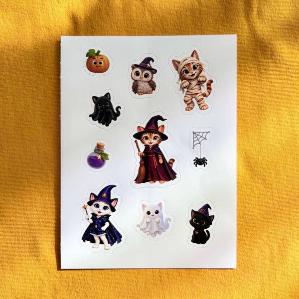 Stickerbogen - Halloweengruselspaß