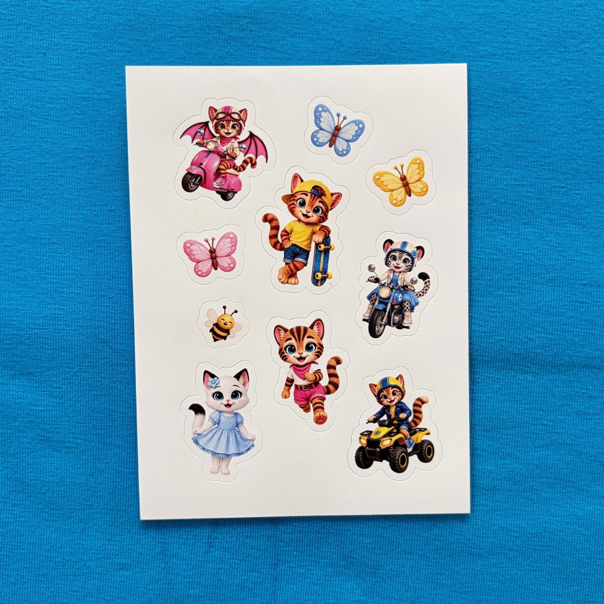 Stickerbogen - Kitten Paws