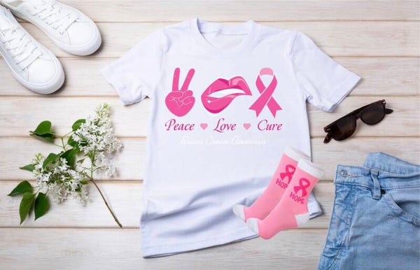 Breast Cancer Awareness Tee w/socks
