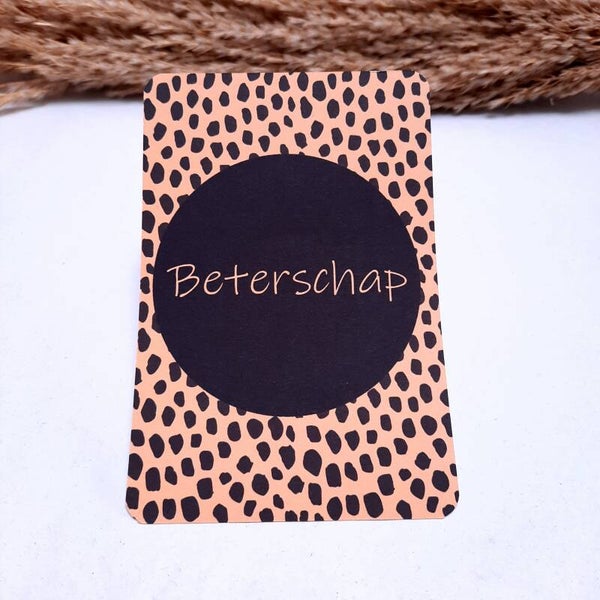 Kaartje beterschap cheetah