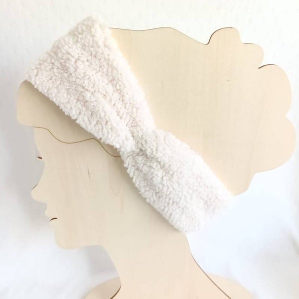 Teddy haarband Crème