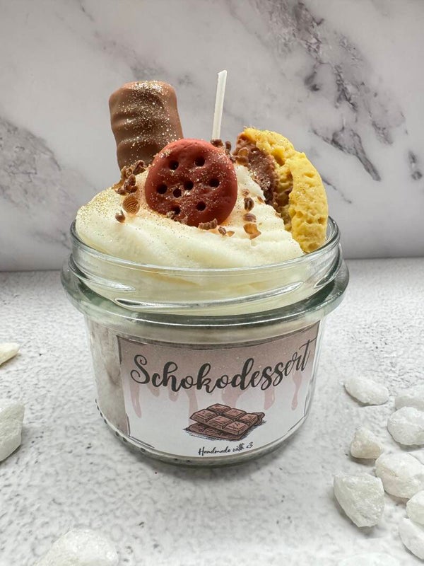 Duftkerze „Desserttraum Schoko“ – Schokoladenduft 🍫✨