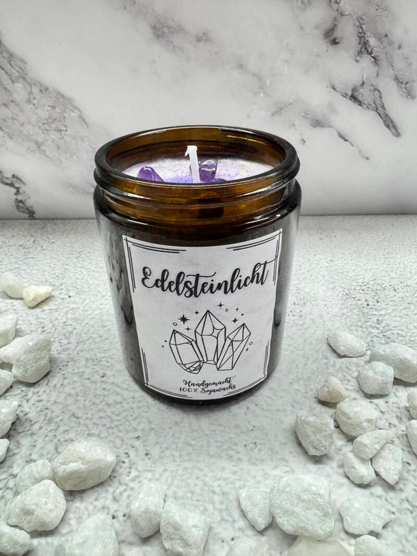 Edelsteinlicht „Amethyst Harmonie“ – Orchideen Duft 💜✨