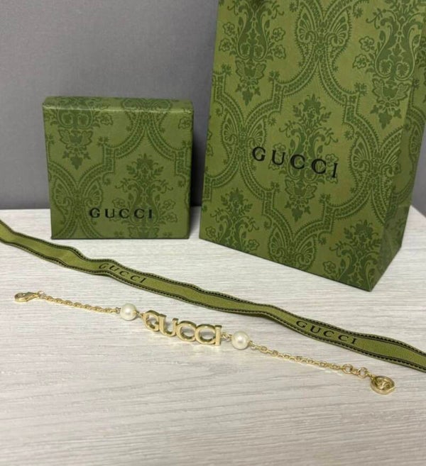Pulsera gucci perlas