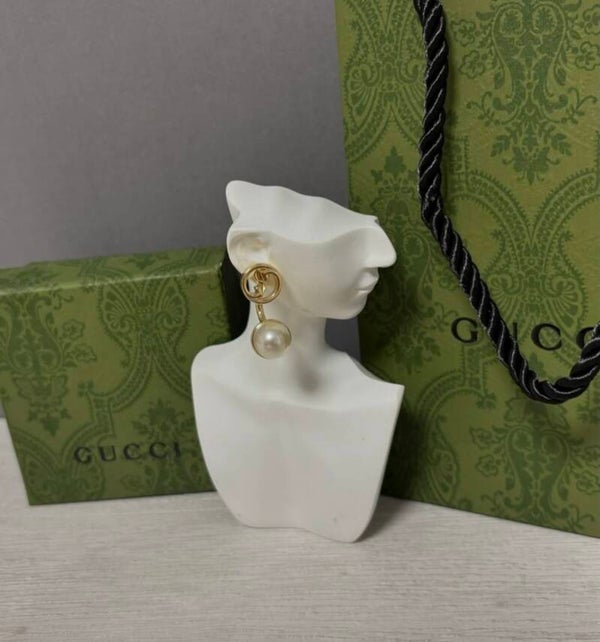 Pendientes gucci perlas