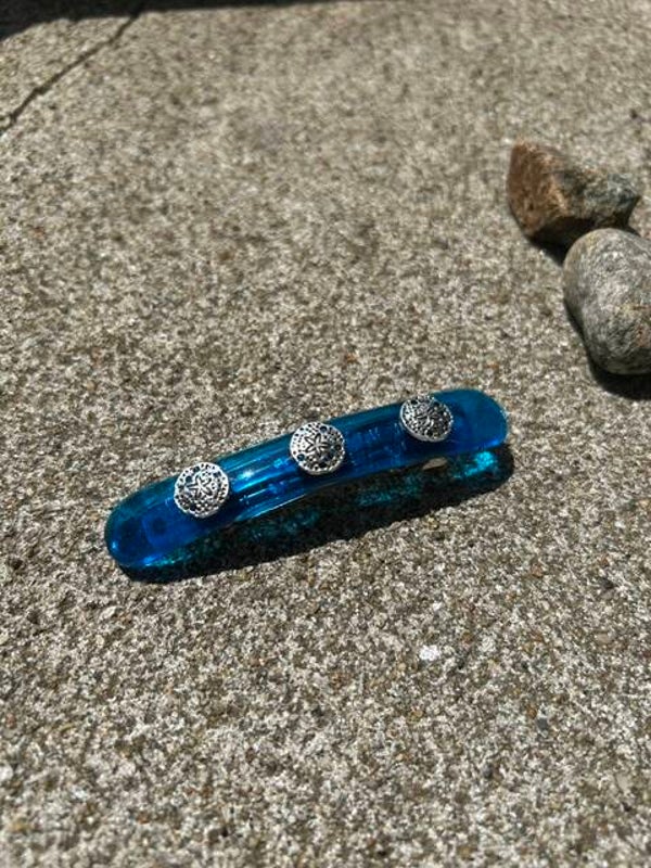 Medium Blue Barrette
