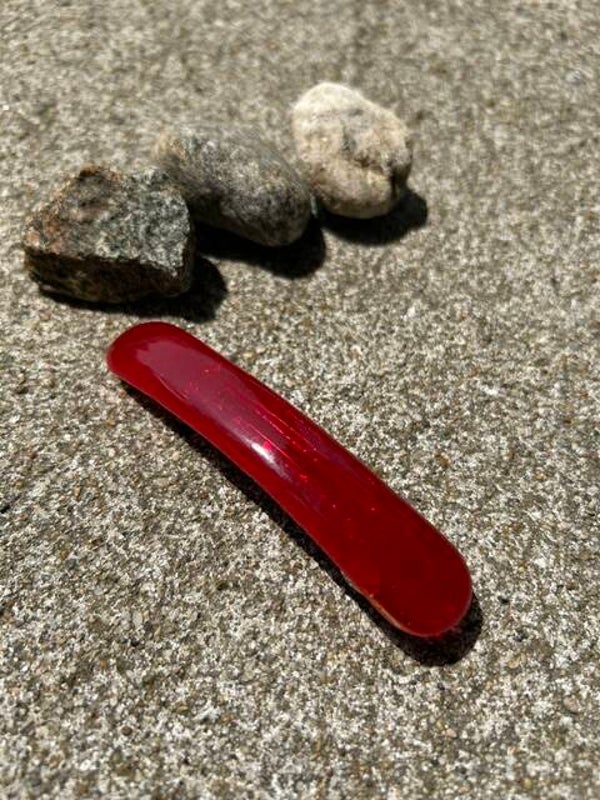 Large Red Barrette