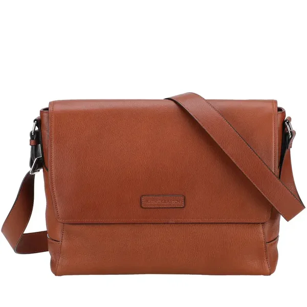 Laptopschoudertas met flap Arthur & Aston