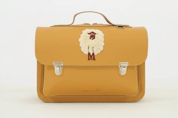 Lederen kleuterboekentas SCHAAP Dune Own Stuff