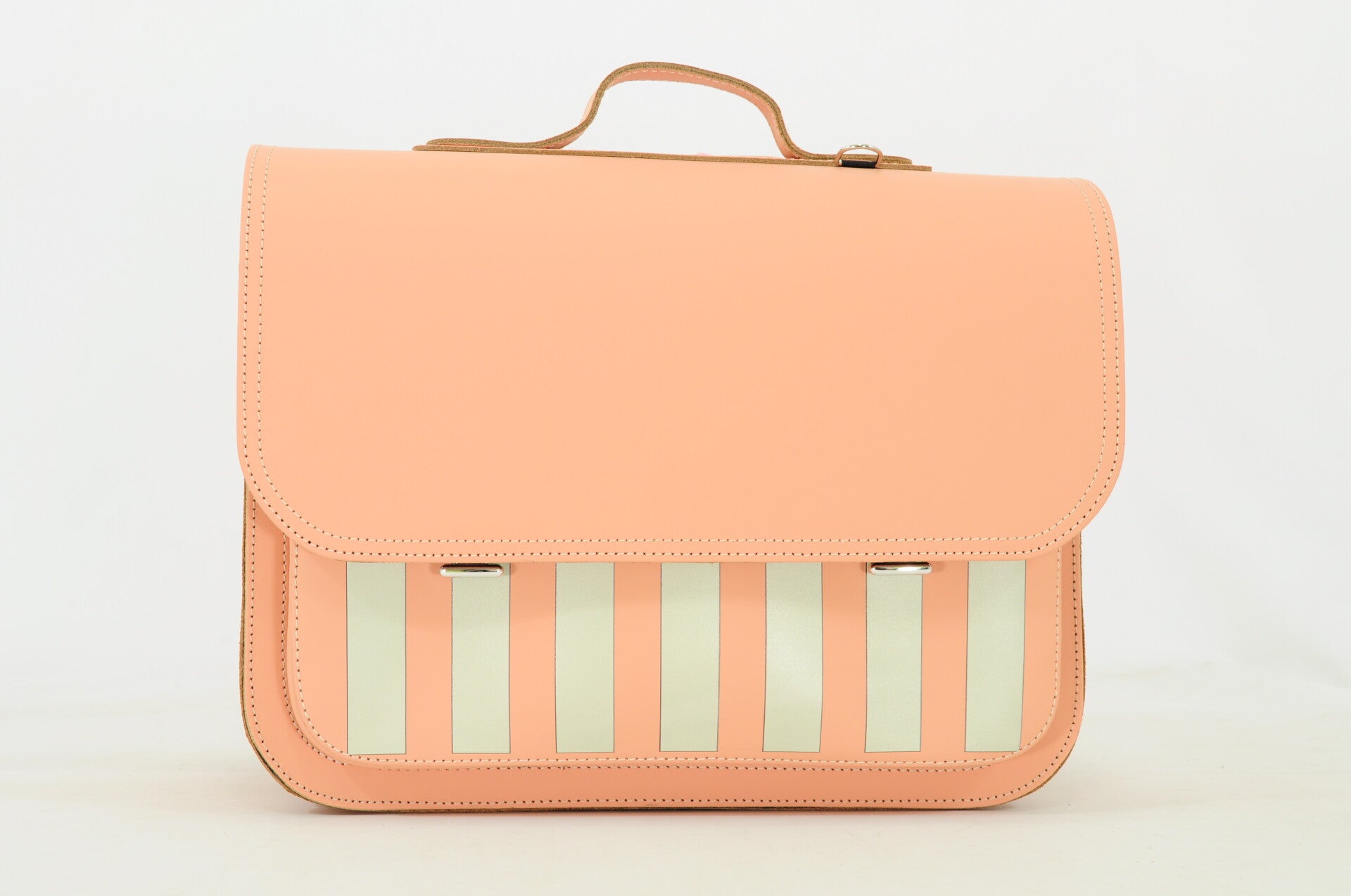 *Lederen lagere school boekentas BEACH Peach Own Stuff