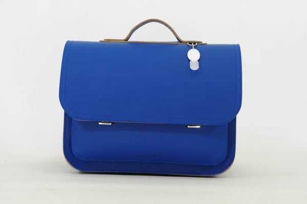 Lederen lagere school boekentas EFFEN Cobalt Own Stuff