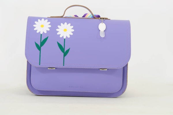 Lederen lagere school boekentas MADELIEF Lila Own Stuff